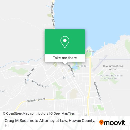 Craig M Sadamoto Attorney at Law map