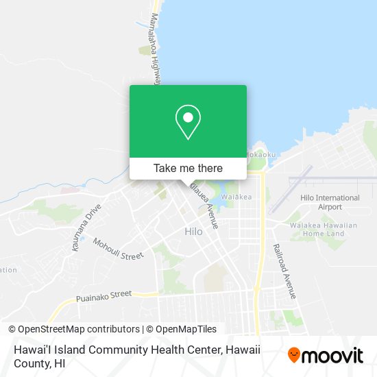 Hawai'I Island Community Health Center map