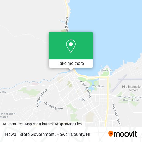 Hawaii State Government map
