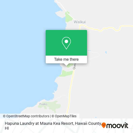 Hapuna Laundry at Mauna Kea Resort map