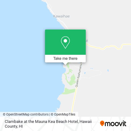 Clambake at the Mauna Kea Beach Hotel map