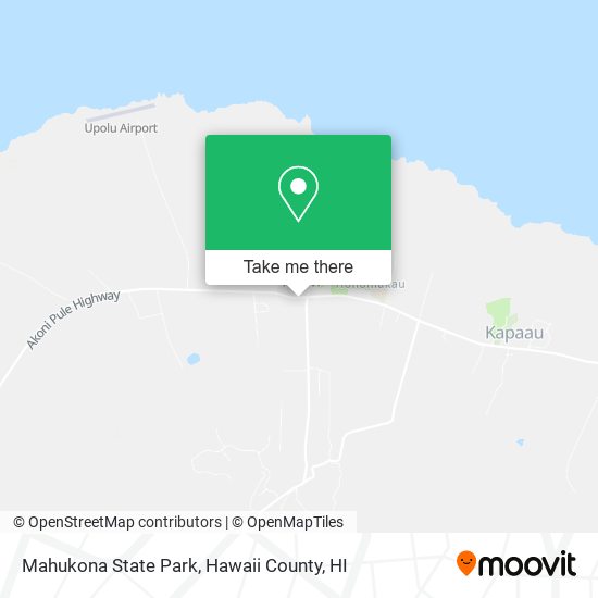 Mapa de Mahukona State Park