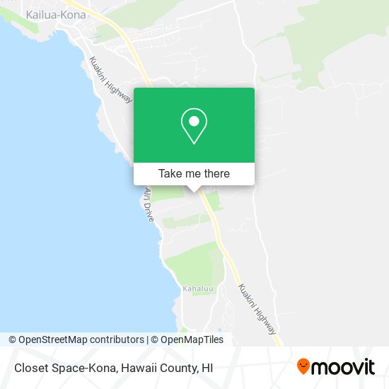 Closet Space-Kona map