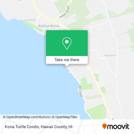 Kona Turtle Condo map