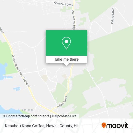 Keauhou Kona Coffee map