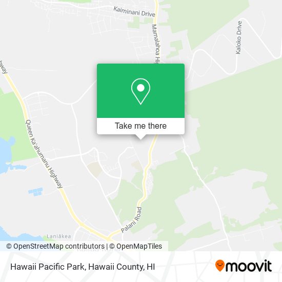 Hawaii Pacific Park map