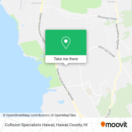 Collision Specialists Hawaii map