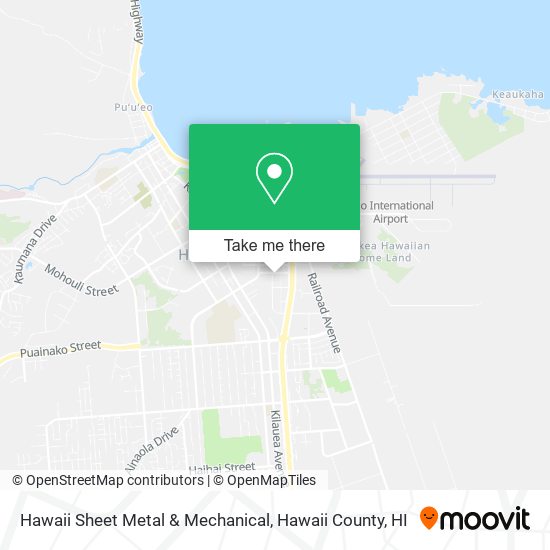 Hawaii Sheet Metal & Mechanical map