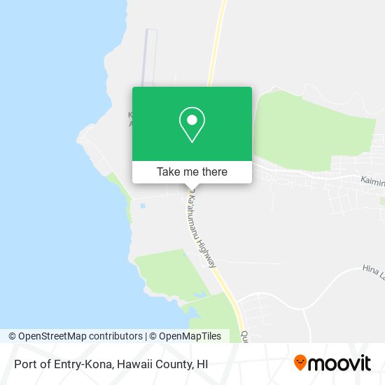 Mapa de Port of Entry-Kona