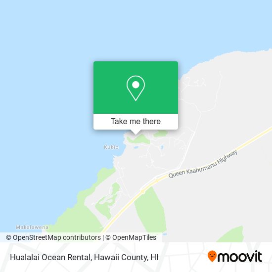 Hualalai Ocean Rental map