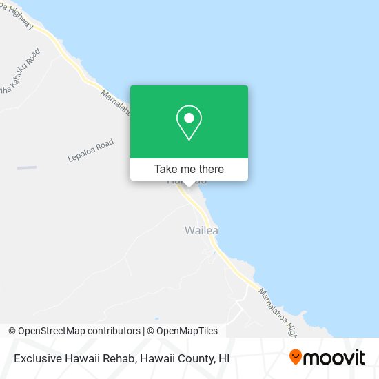 Exclusive Hawaii Rehab map
