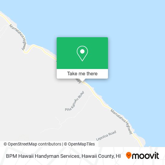 BPM Hawaii Handyman Services map
