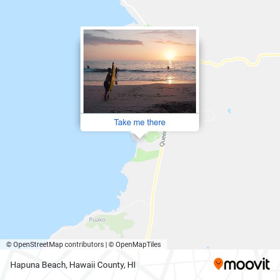 Hapuna Beach map