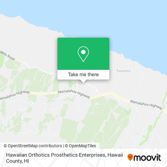 Hawaiian Orthotics Prosthetics Enterprises map