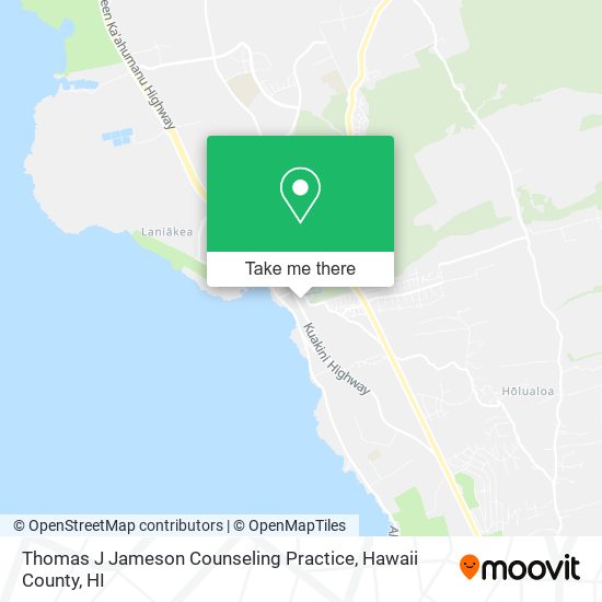 Thomas J Jameson Counseling Practice map