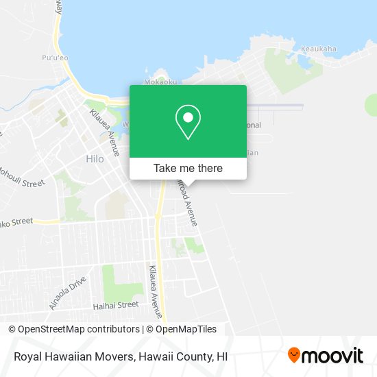 Royal Hawaiian Movers map