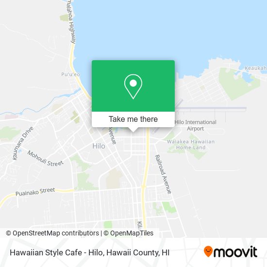 Mapa de Hawaiian Style Cafe - Hilo