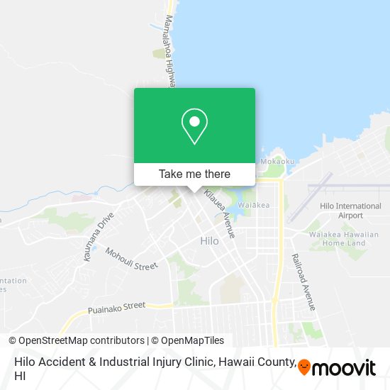 Hilo Accident & Industrial Injury Clinic map