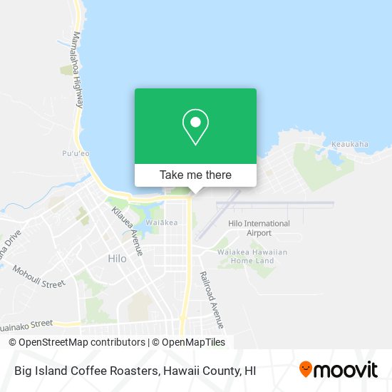 Big Island Coffee Roasters map