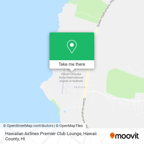 Hawaiian Airlines Premier Club Lounge map