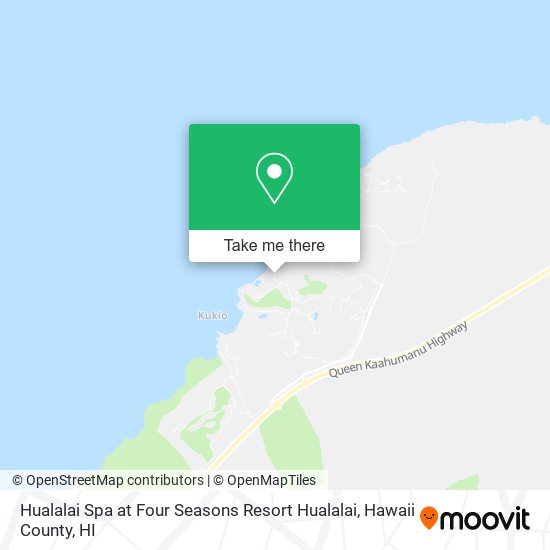 Hualalai Spa at Four Seasons Resort Hualalai map
