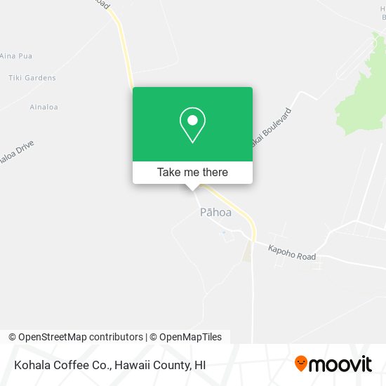 Mapa de Kohala Coffee Co.