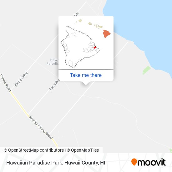 Hawaiian Paradise Park map