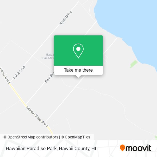 Hawaiian Paradise Park map