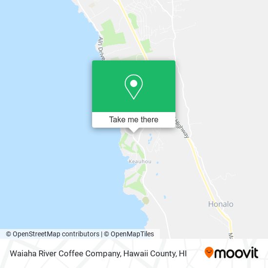 Waiaha River Coffee Company map