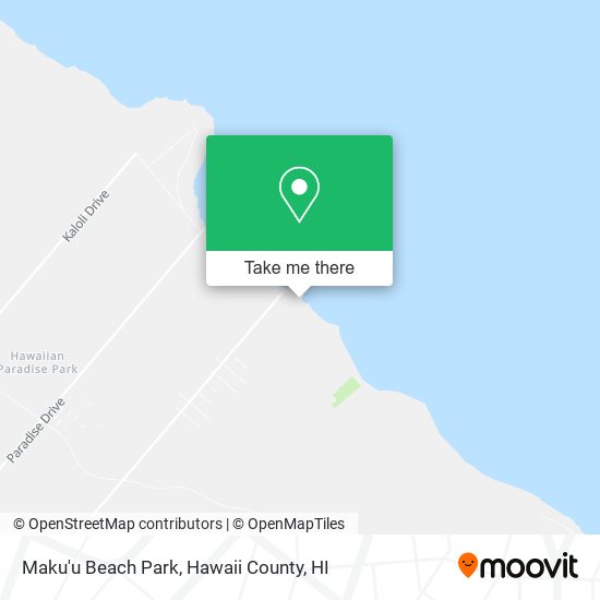 Maku'u Beach Park map