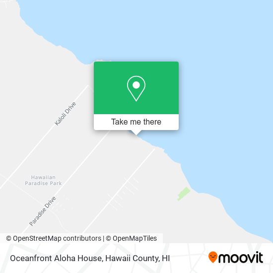 Oceanfront Aloha House map