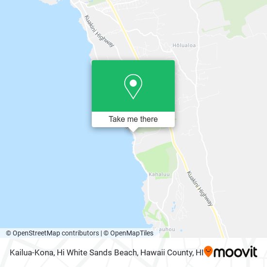 Kailua-Kona, Hi White Sands Beach map