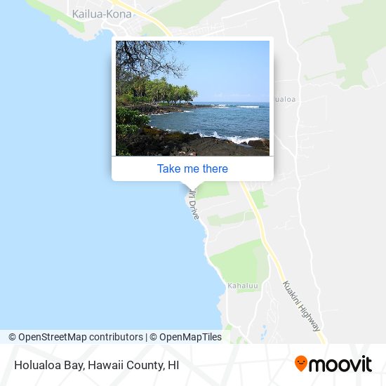 Holualoa Bay map