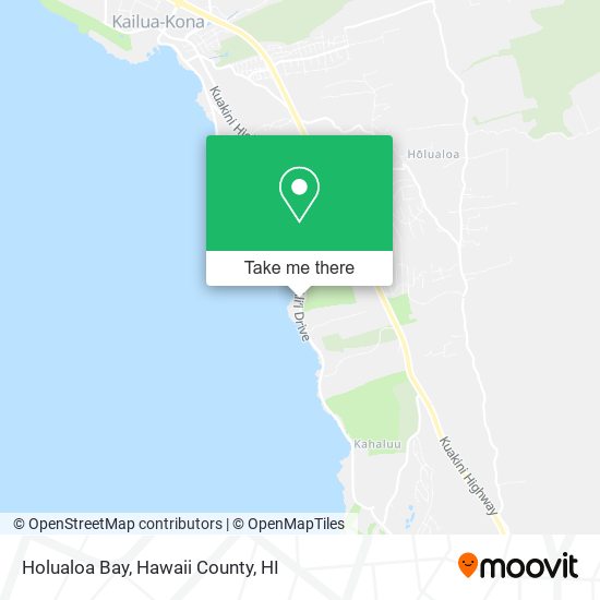 Holualoa Bay map