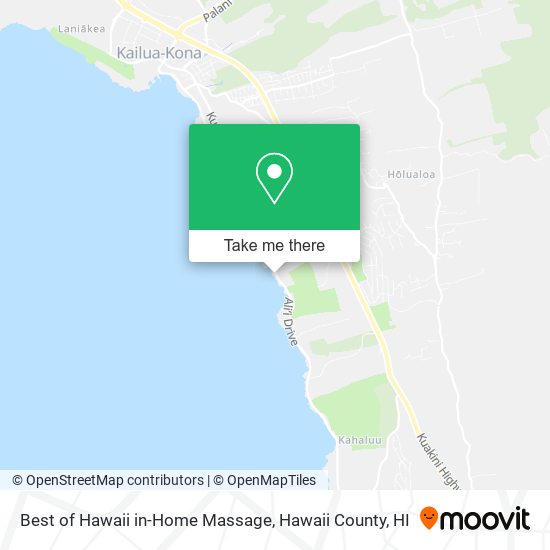 Best of Hawaii in-Home Massage map