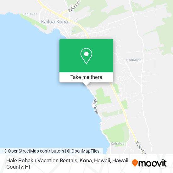 Hale Pohaku Vacation Rentals, Kona, Hawaii map