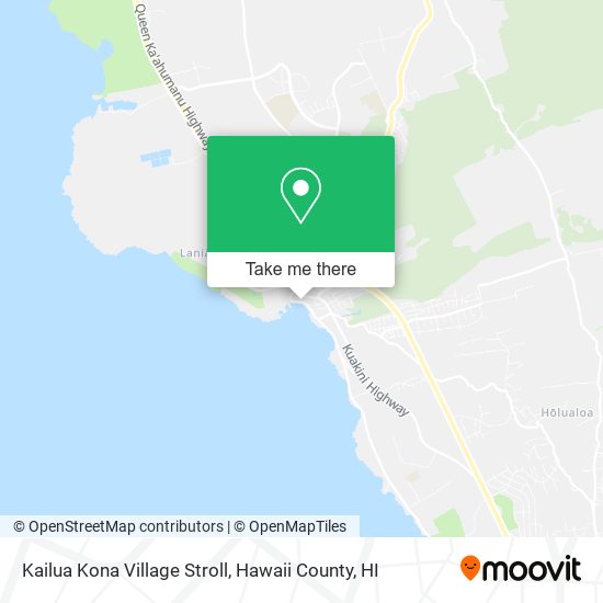 Kailua Kona Village Stroll map