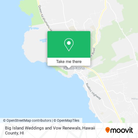 Big Island Weddings and Vow Renewals map