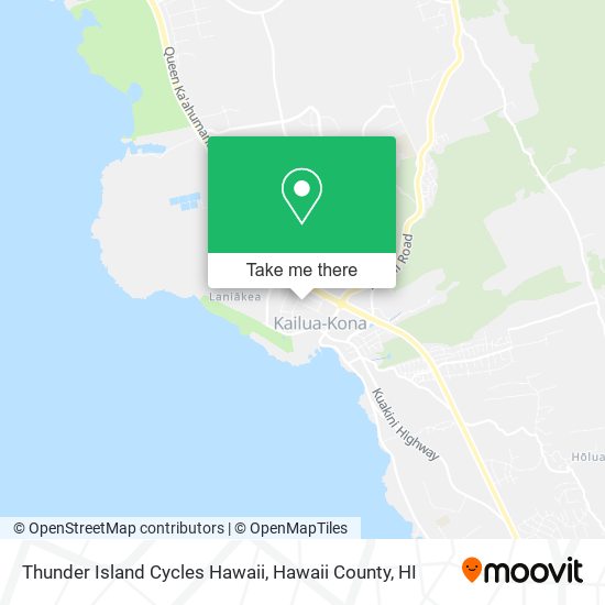 Thunder Island Cycles Hawaii map