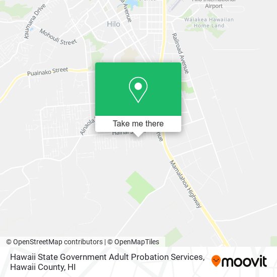 Hawaii State Government Adult Probation Services map