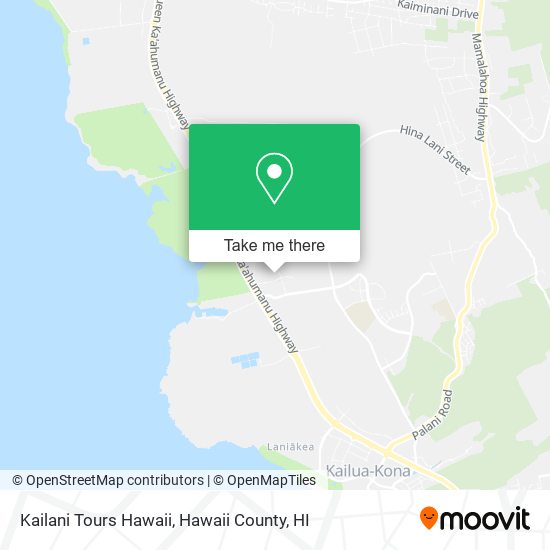 Kailani Tours Hawaii map
