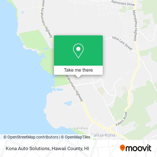 Kona Auto Solutions map