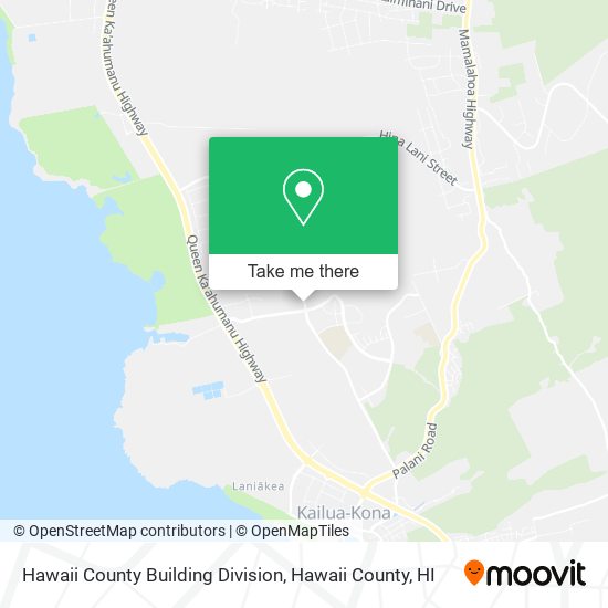Hawaii County Building Division map