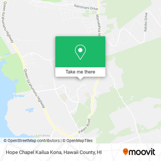 Hope Chapel Kailua Kona map