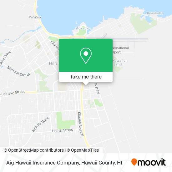 Aig Hawaii Insurance Company map