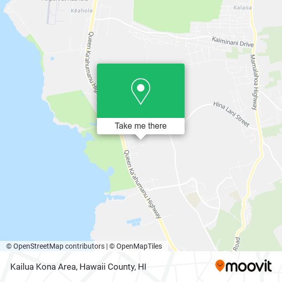 Kailua Kona Area map