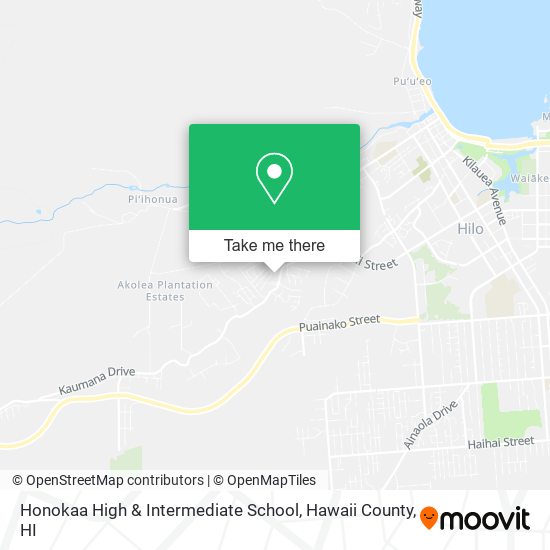 Honokaa High & Intermediate School map