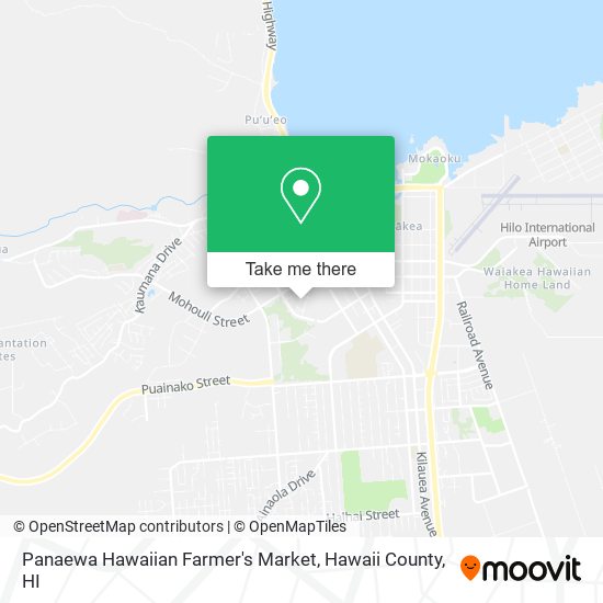 Mapa de Panaewa Hawaiian Farmer's Market