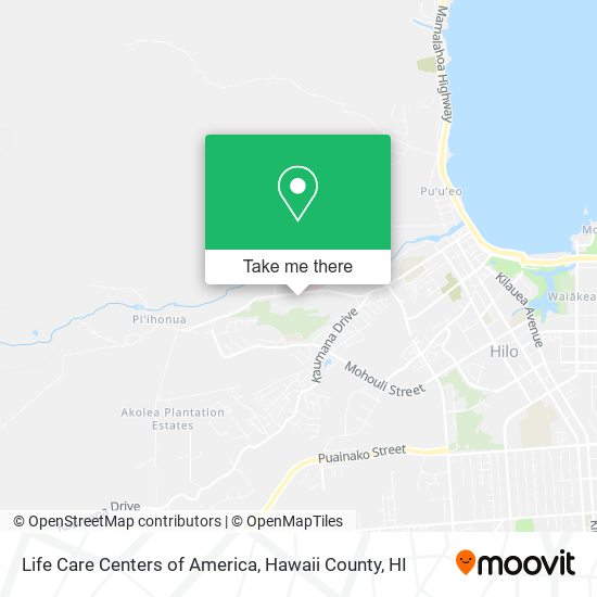 Mapa de Life Care Centers of America