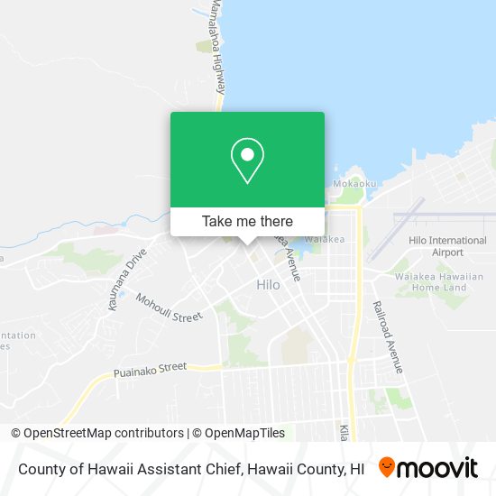 County of Hawaii Assistant Chief map